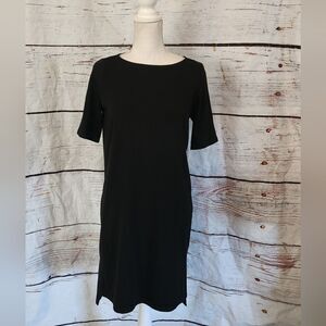 Eileen Fisher Ballet Neck Stretch Jersey Dress Size PP